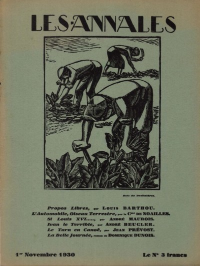 Louis Barthou Revue Les Annales 2369